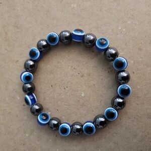 Blue Evil Eye Bracelet for men, Jewelry Gift Present, Handmade Bead Bracelet 3/$